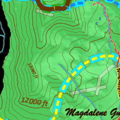 Colorado HuntData LLC CO Mountain Goat Unit G3 Land Use, Kill Site, and Concentrations digital map