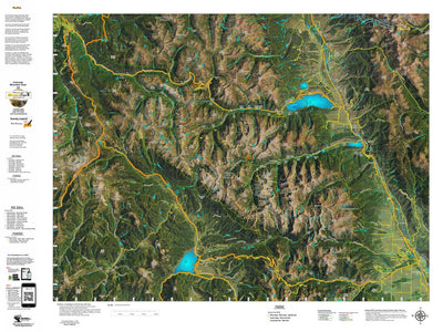 CO Mountain Goat Unit G3 Satellite Image with concentrations and kill sites. Preview 1