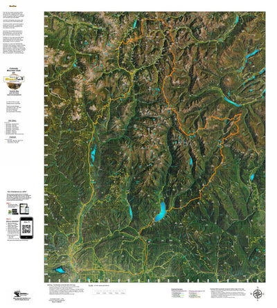 CO Mountain Goat Unit G5 Satellite Image with concentrations and kill sites. Preview 1