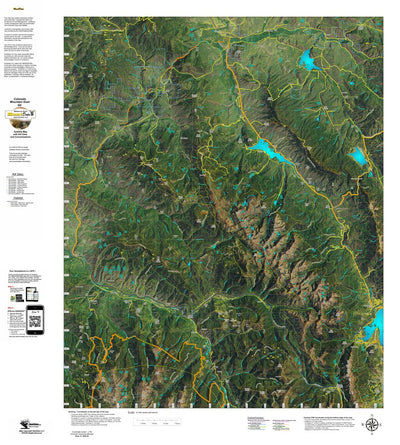 CO Mountain Goat Unit G6 Satellite Image with concentrations and kill sites. Preview 1