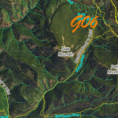 CO Mountain Goat Unit G6 Satellite Image with concentrations and kill sites. Preview 2