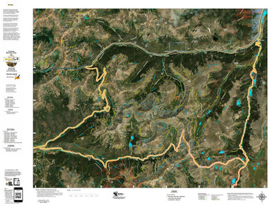 CO Mountain Goat Unit G7 Satellite Image with concentrations and kill sites. Preview 1