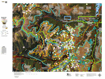 Colorado HuntData LLC CO Mountain Goat Unit G7 Satellite, Kill Site, and Concentrations digital map