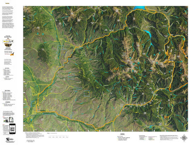 CO Mountain Goat Unit G8 Satellite Image with concentrations and kill sites. Preview 1