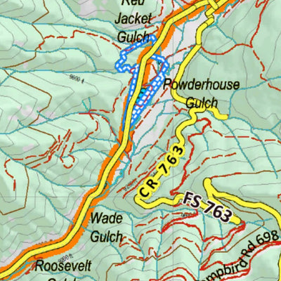 Co Mountain Goat Unit G8 Topo with Unit Boundaries Preview 3