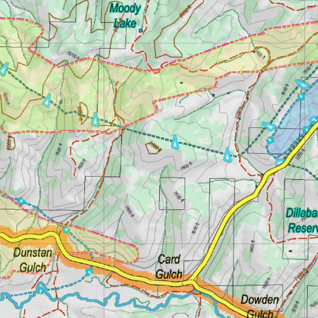 CO Unit 13 Mule Deer Concentrations Map by Colorado HuntData LLC ...