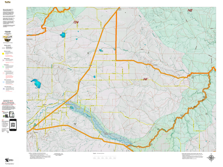 CO Unit 141 Elk Concentrations and Migration Map by Colorado HuntData ...