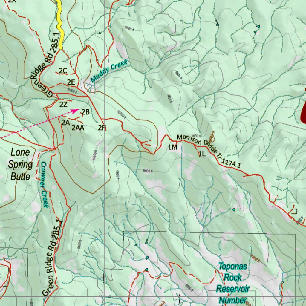CO Unit 15 Mule Deer Concentrations Map by Colorado HuntData LLC ...