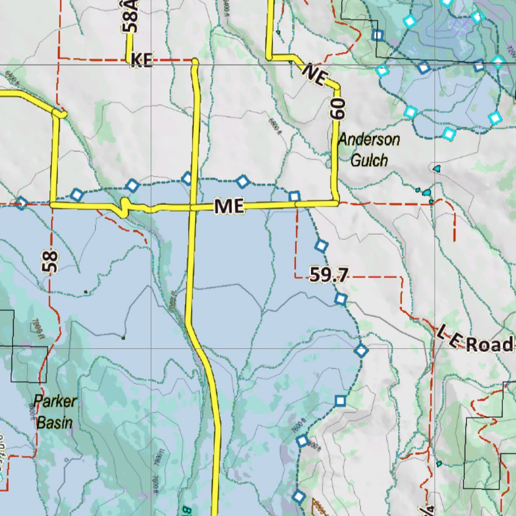 CO Unit 421 Elk Concentrations and Migration Map by Colorado HuntData ...
