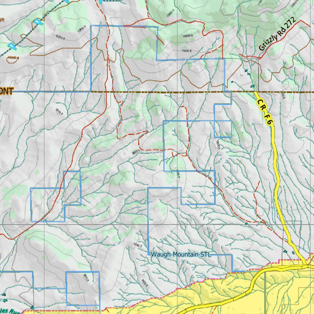 CO Unit 58 Mule Deer Concentrations Map by Colorado HuntData LLC ...