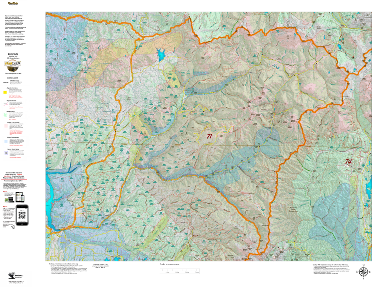 CO Unit 71 Elk Concentrations and Migration Map by Colorado HuntData ...