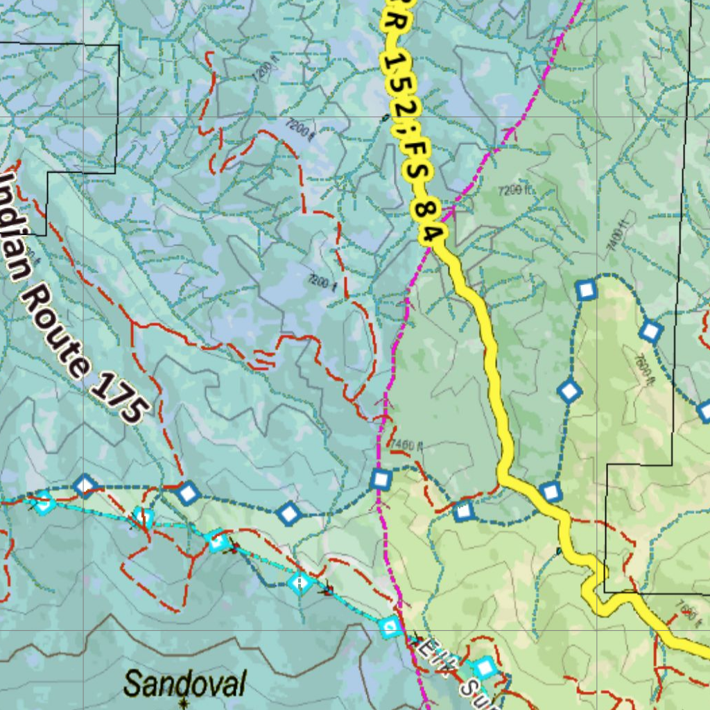 CO Unit 771 Elk Concentrations and Migration Map by Colorado HuntData ...