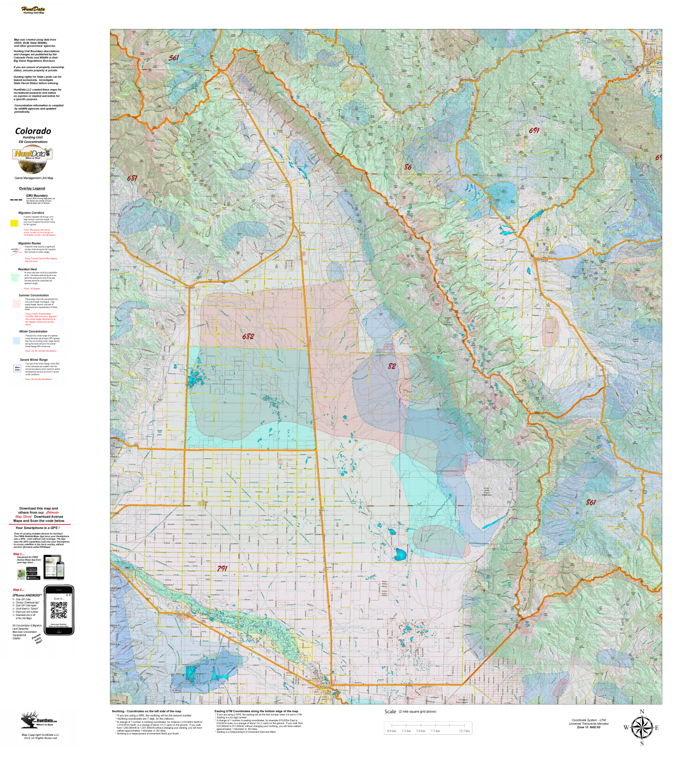 CO Unit 82 Elk Concentrations and Migration Map by Colorado HuntData ...