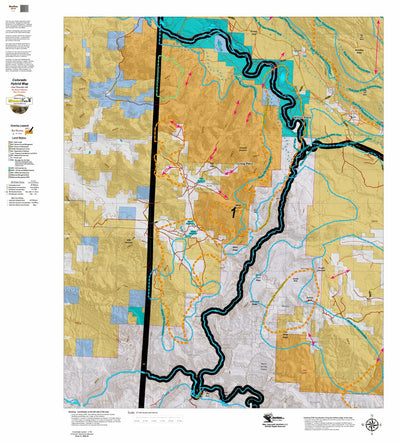 Colorado HuntData LLC Colorado_1_Landownership_and_Elk_and_Mule_Deer_Concentration digital map
