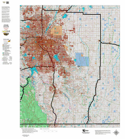 Colorado HuntData LLC Colorado_104_Landownership_and_Elk_and_Mule_Deer_Concentration digital map