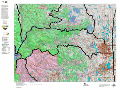 Colorado HuntData LLC Colorado_19_Landownership_and_Elk_and_Mule_Deer_Concentration digital map