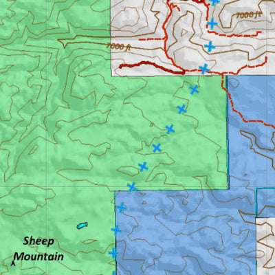 Colorado HuntData LLC Colorado_191_Landownership_and_Elk_and_Mule_Deer_Concentration digital map