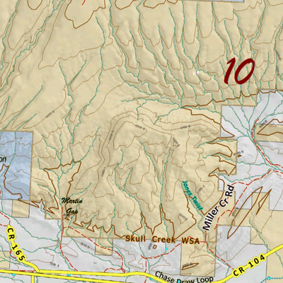 Colorado Unit 10 Elk Concentrations on a Land Ownership Base, the Hybrid Preview 2