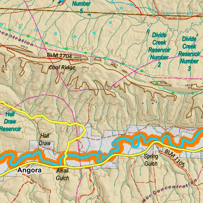 Colorado Unit 10 Elk Concentrations on a Land Ownership Base, the Hybrid Preview 3