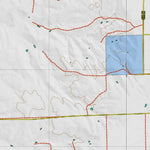 Colorado HuntData LLC Colorado Unit 100 Land Ownership Map with Elk and Mule Deer Concentrations digital map