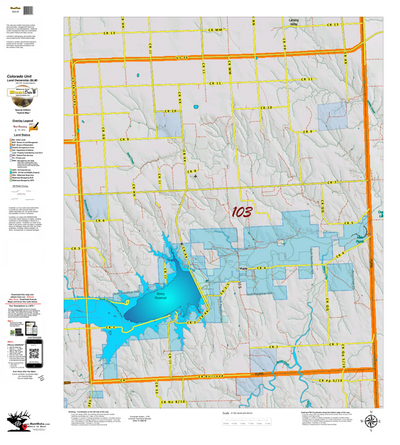 Colorado Unit 103 Elk Concentrations on a Land Ownership Base, the Hybrid Preview 1