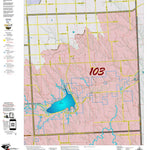 Colorado HuntData LLC Colorado Unit 103 Mule Deer Concentrations digital map