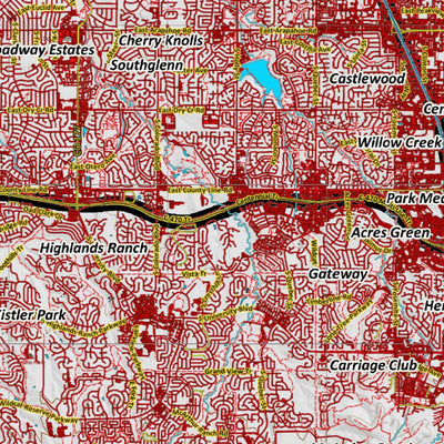 Colorado HuntData LLC Colorado Unit 104 Land Ownership Map digital map