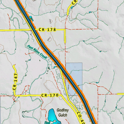 Colorado Unit 106 Elk Concentrations on a Land Ownership Base, the Hybrid Preview 2