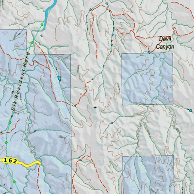 Colorado Unit 106 Elk Concentrations on a Land Ownership Base, the Hybrid Preview 3