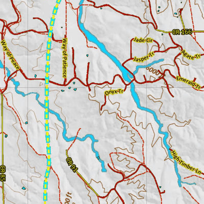 Colorado HuntData LLC Colorado Unit 106 Land Ownership Map with Elk and Mule Deer Concentrations digital map