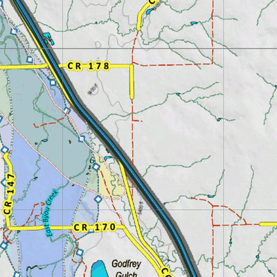 Colorado HuntData LLC Colorado Unit 106 Mule Deer Concentrations digital map
