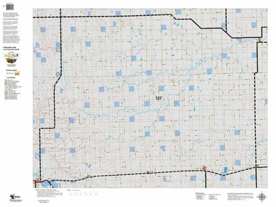 Colorado HuntData LLC Colorado Unit 107 Land Ownership Map digital map