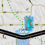 Colorado HuntData LLC Colorado Unit 107 Land Ownership Map with Elk and Mule Deer Concentrations digital map