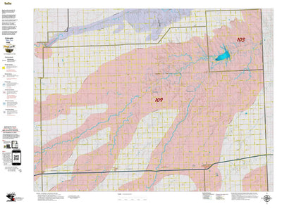 Colorado HuntData LLC Colorado Unit 109 Mule Deer Concentrations digital map