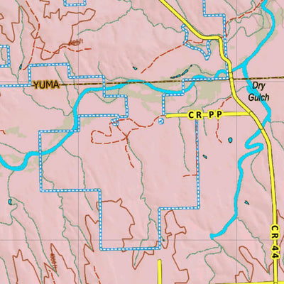 Colorado HuntData LLC Colorado Unit 109 Mule Deer Concentrations digital map