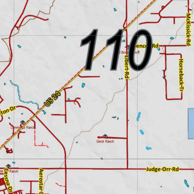 Colorado HuntData LLC Colorado Unit 110 Land Ownership Map digital map
