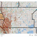 Colorado HuntData LLC Colorado Unit 110 Land Ownership Map with Elk and Mule Deer Concentrations digital map