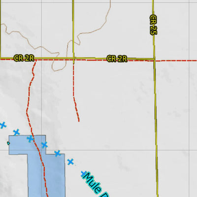 Colorado HuntData LLC Colorado Unit 112 Land Ownership Map with Elk and Mule Deer Concentrations digital map