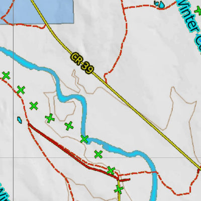 Colorado HuntData LLC Colorado Unit 113 Land Ownership Map with Elk and Mule Deer Concentrations digital map