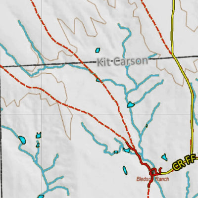 Colorado HuntData LLC Colorado Unit 113 Land Ownership Map with Elk and Mule Deer Concentrations digital map
