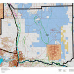 Colorado HuntData LLC Colorado Unit 123 Land Ownership Map with Elk and Mule Deer Concentrations digital map