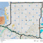 Colorado HuntData LLC Colorado Unit 124 Land Ownership Map with Elk and Mule Deer Concentrations digital map