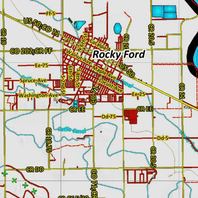 Colorado HuntData LLC Colorado Unit 125 Land Ownership Map with Elk and Mule Deer Concentrations digital map