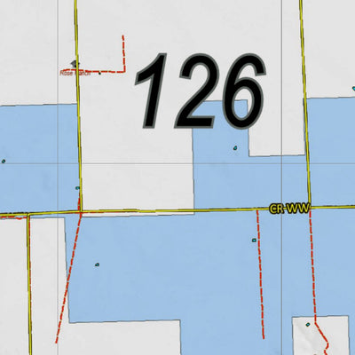 Colorado HuntData LLC Colorado Unit 126 Land Ownership Map with Elk and Mule Deer Concentrations digital map