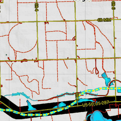 Colorado HuntData LLC Colorado Unit 126 Land Ownership Map with Elk and Mule Deer Concentrations digital map