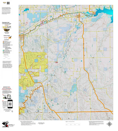 Colorado Unit 130 Elk Concentrations on a Land Ownership Base, the Hybrid Preview 1