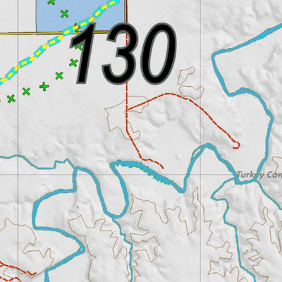 Colorado HuntData LLC Colorado Unit 130 Land Ownership Map with Elk and Mule Deer Concentrations digital map
