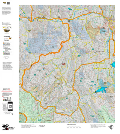 Colorado Unit 131 Elk Concentrations on a Land Ownership Base, the Hybrid Preview 1
