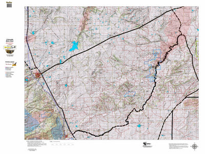 Colorado HuntData LLC Colorado Unit 133 Mule Deer Summer, Winter Concentration Map digital map