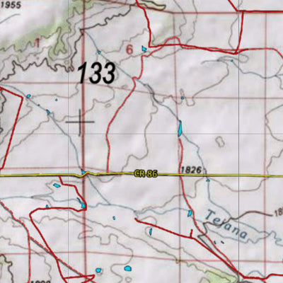 Colorado HuntData LLC Colorado Unit 133 Mule Deer Summer, Winter Concentration Map digital map